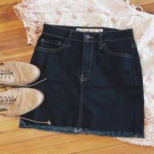 SOLD offline O2 Dark Wash Jean Skirt